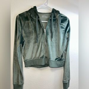 Aerie Velvet Cropped Jacket